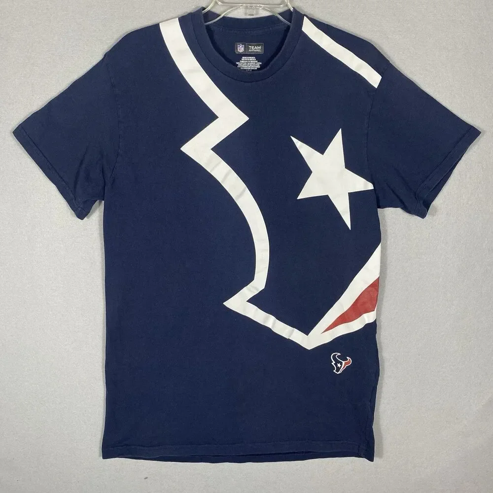 Houston Texans Men's T-Shirt size Small Blue NFL Team Apparel - Picture 1 of 8